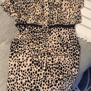 Marc Cain Beige and Black Patterned Blouse